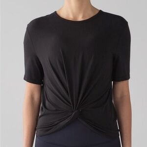 Lululemon Black Twist Front Women's Top